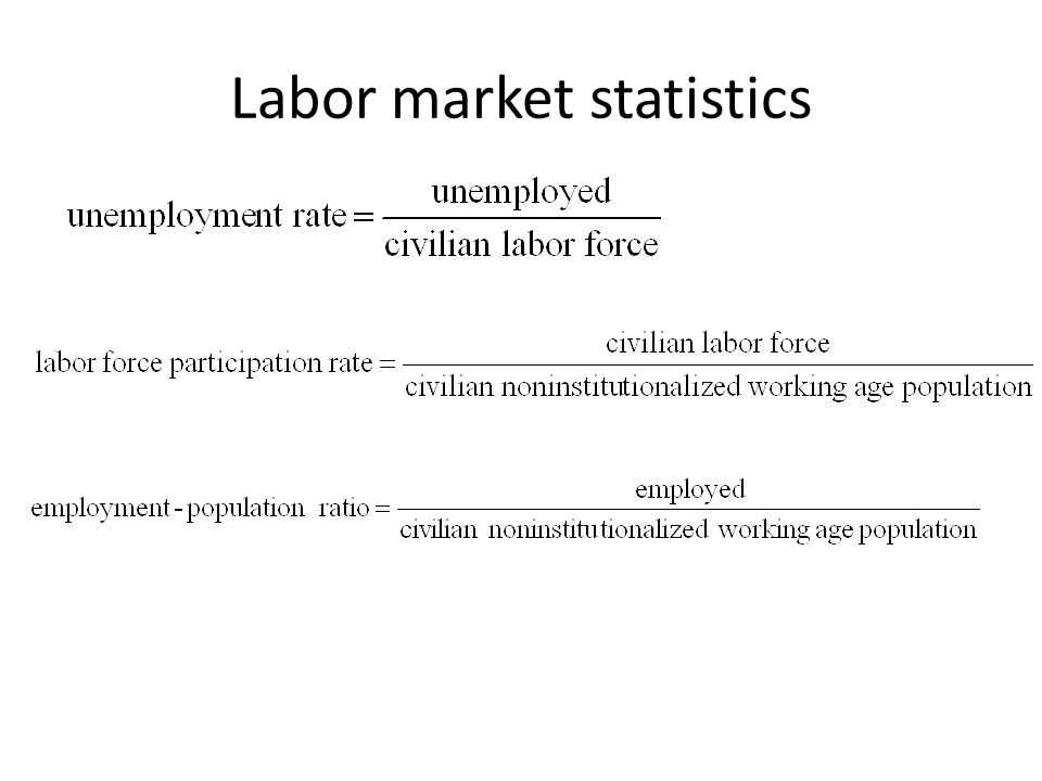 Labor market statistics