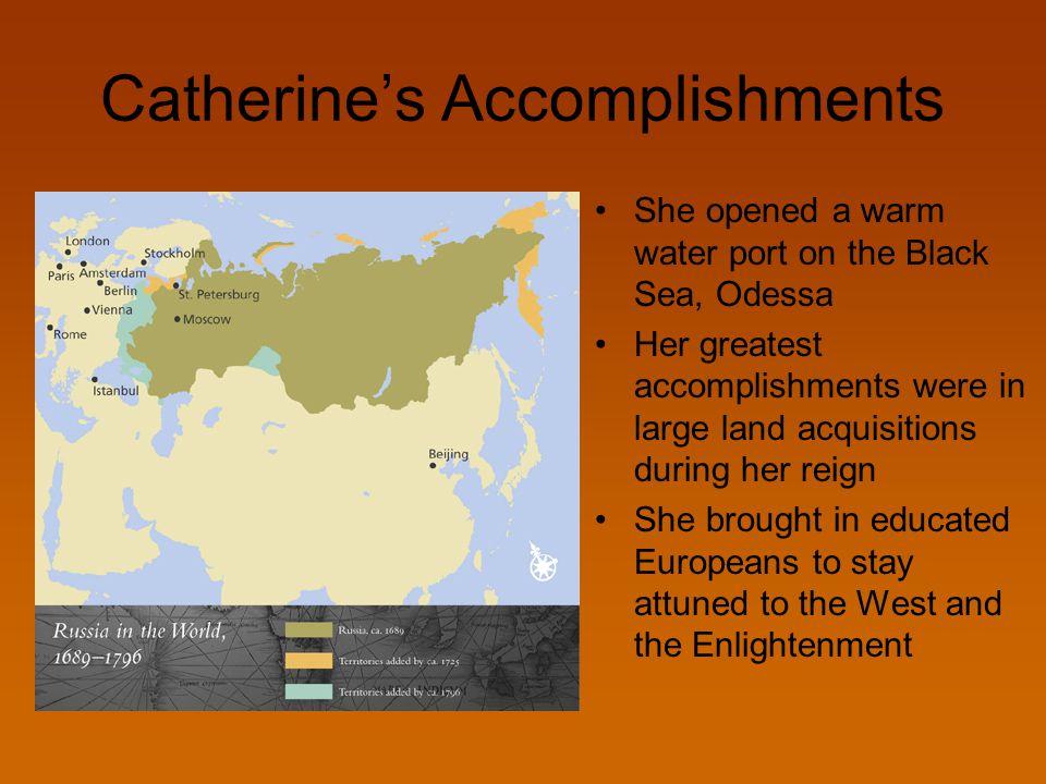 catherine the great accomplishments