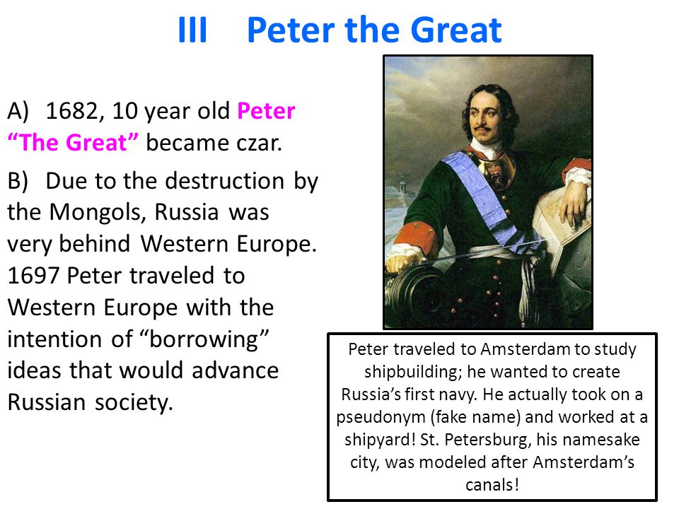 definition of peter the great