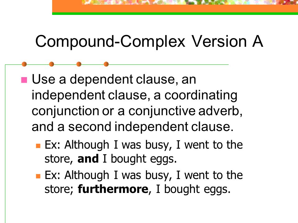 Compound-Complex Version A