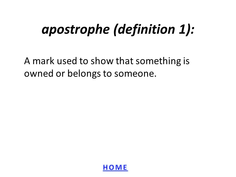 apostrophe (definition 1):