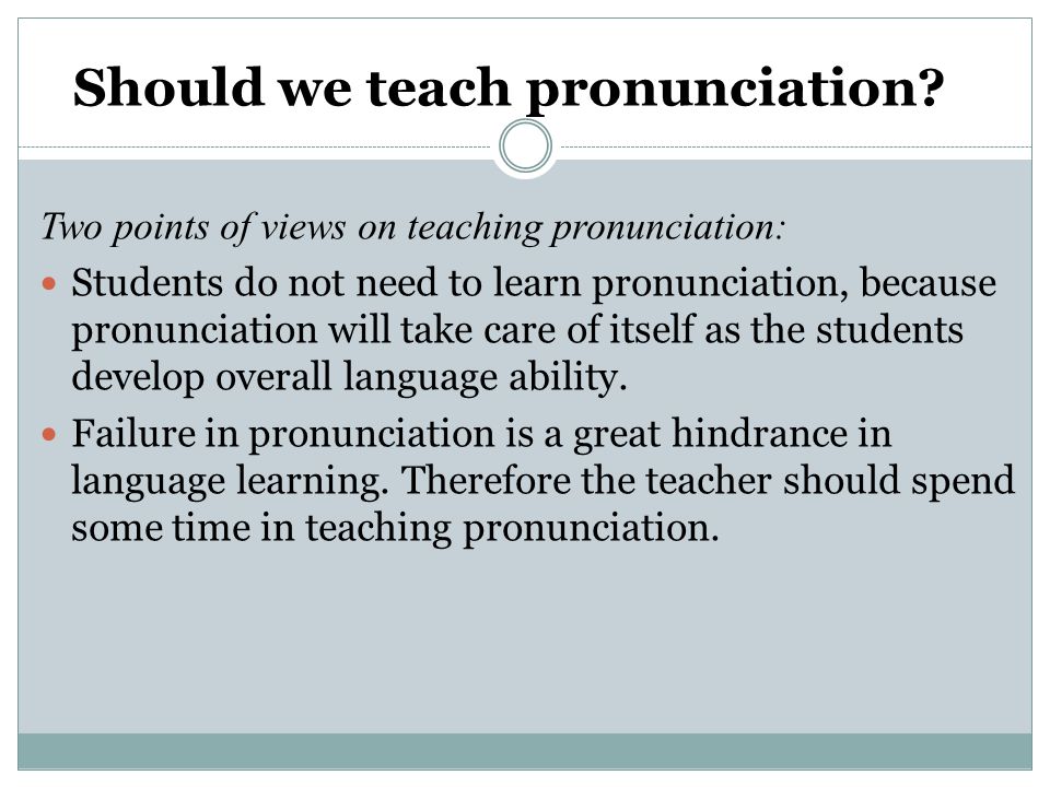 Teaching Pronunciation - ppt download