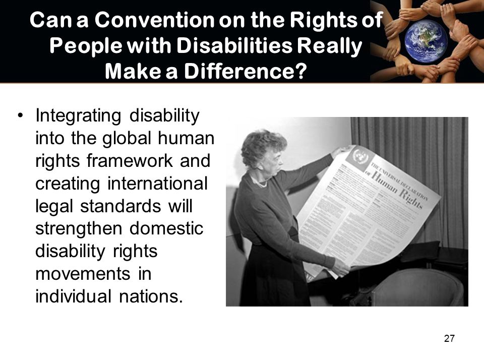 Can a Convention on the Rights of People with Disabilities Really Make a Difference