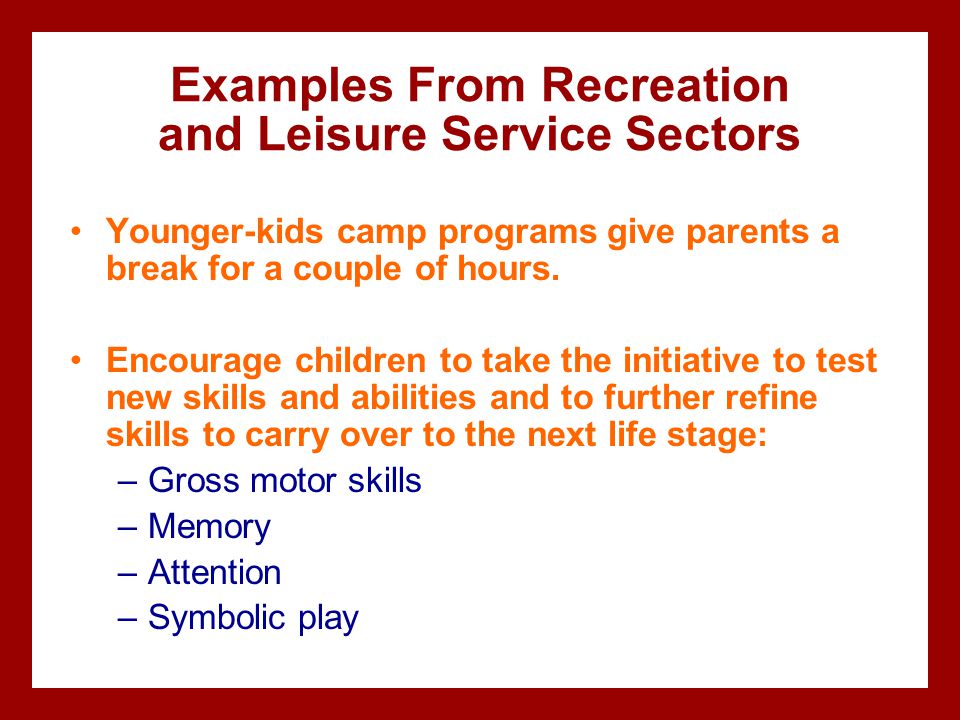 why is recreation and leisure important