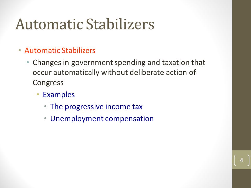 Automatic Stabilizers - ppt video online download