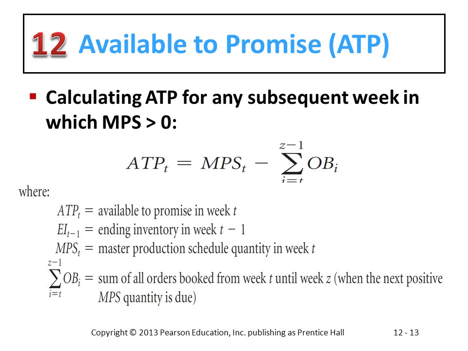 Available to Promise (ATP)