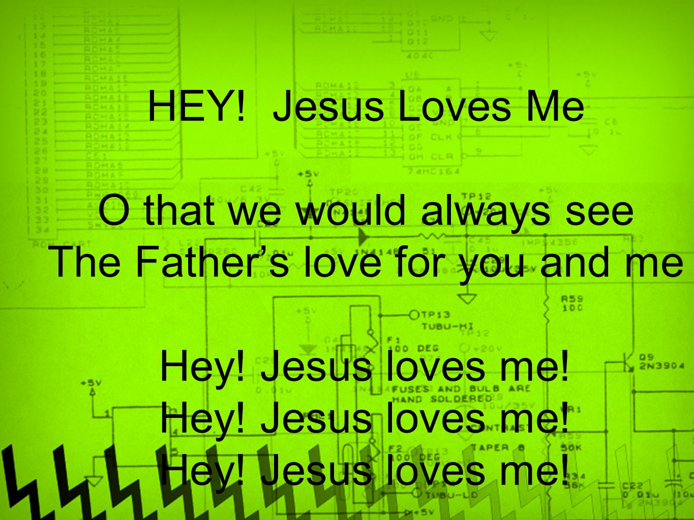 O that we would always see The Father’s love for you and me