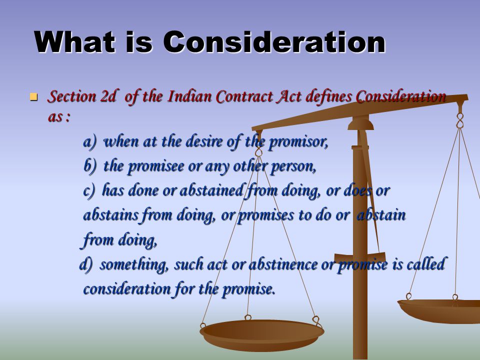 Consideration ppt download