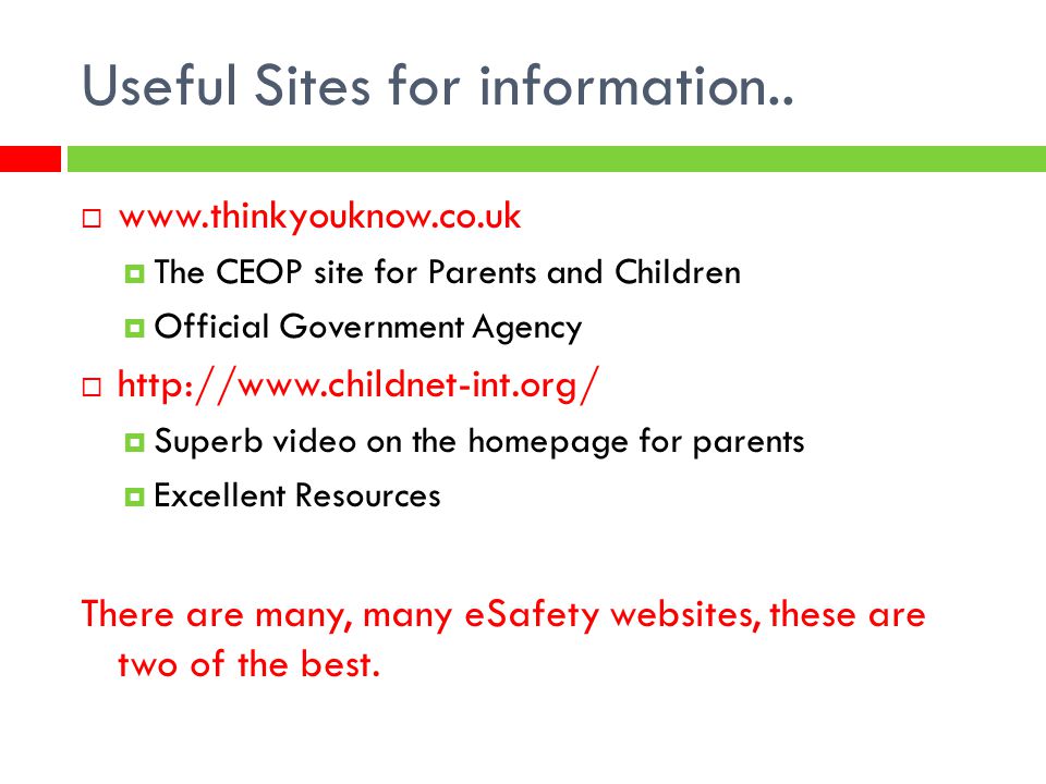 Useful Sites for information..