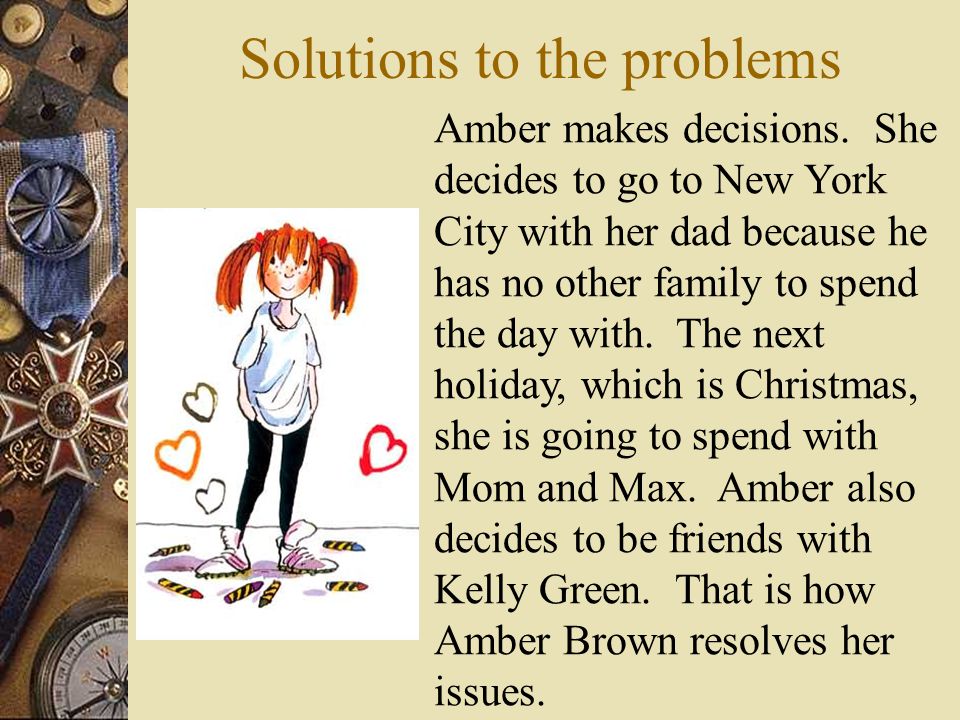 Solutions to the problems