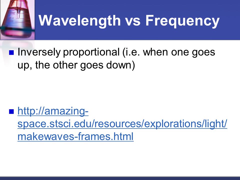 Wavelength vs Frequency