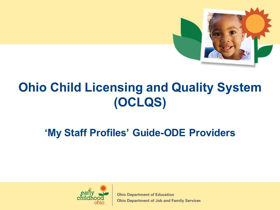 Ohio Child Licensing and Quality System (OCLQS)