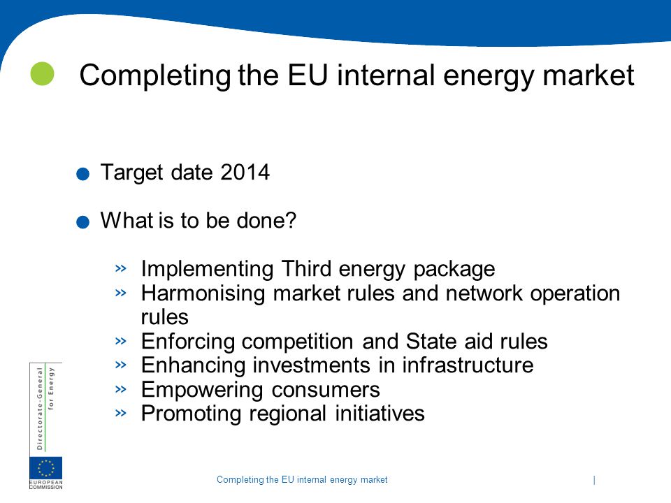 Completing the EU internal energy market