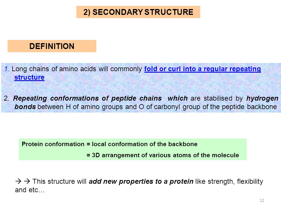 secondary structure definition