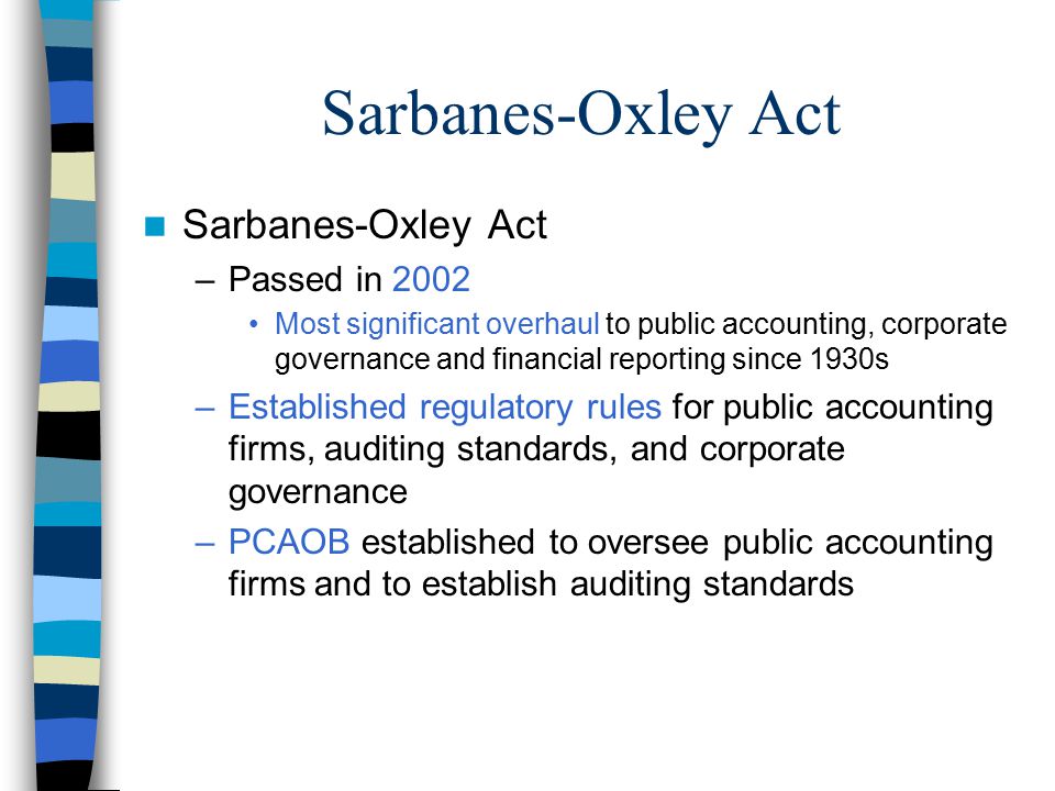 SOX for Everyone Brief History of Internal Control, SOX, and Fundamentals  of Control Frameworks Source: Brink's Modern Internal Auditing, Robert  Moeller, - ppt video online download