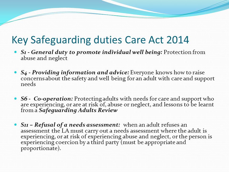 Care Act 2014 Safeguarding Adults ppt video online download