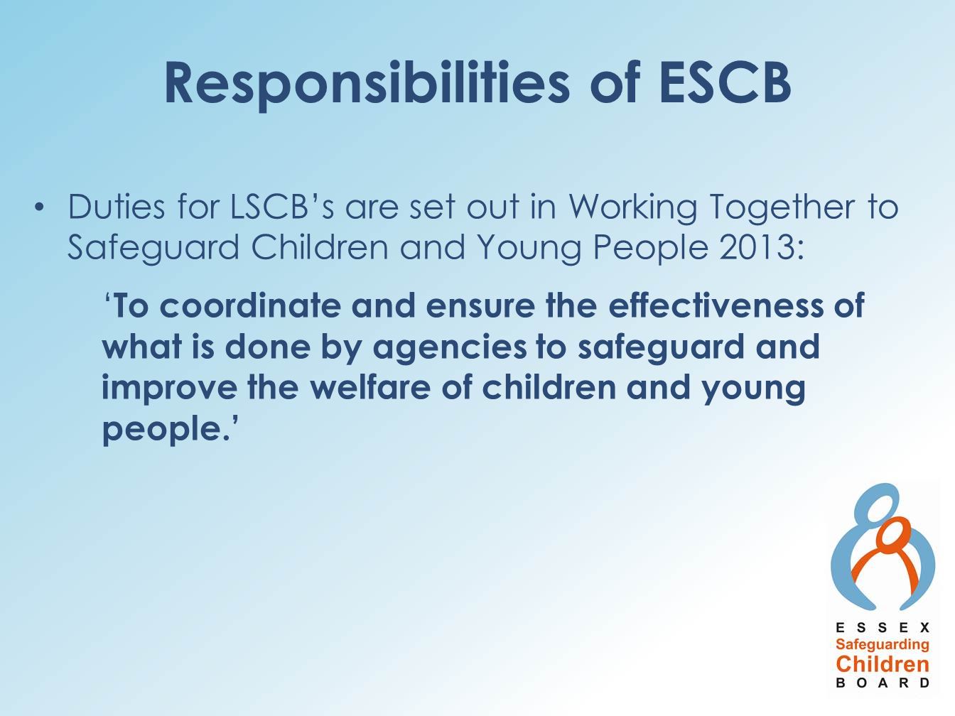 Responsibilities of ESCB