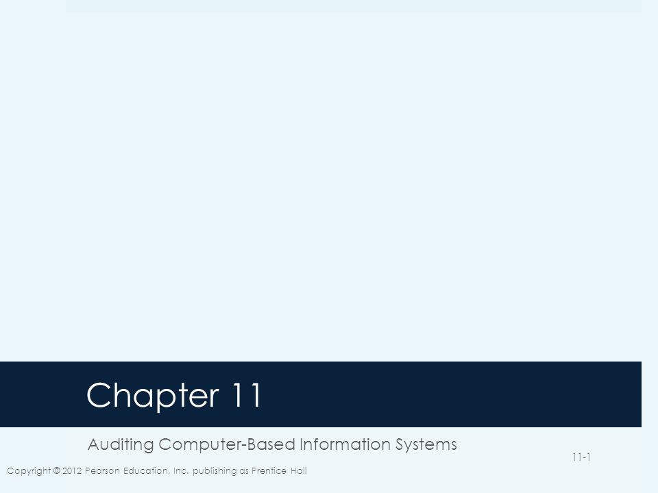 Auditing Computer-Based Information Systems