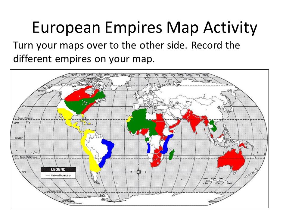 European Empires Map Activity
