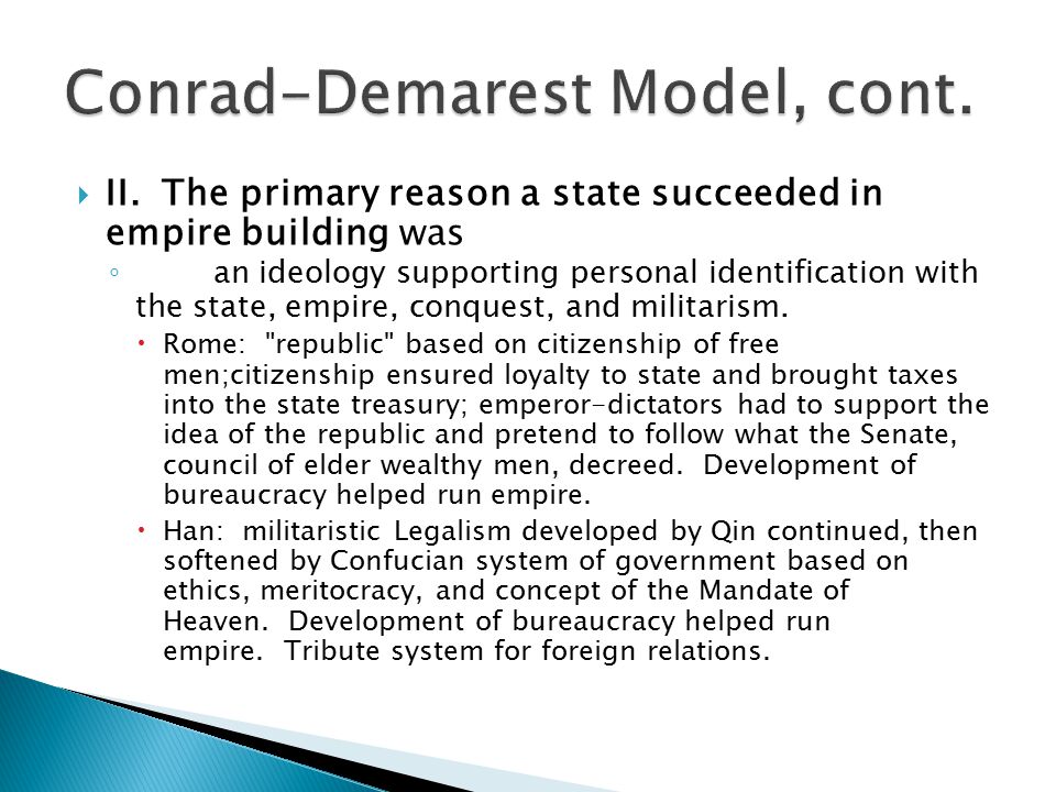 conrad demarest model of empires