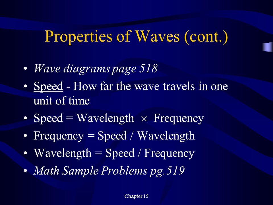 Properties of Waves (cont.)