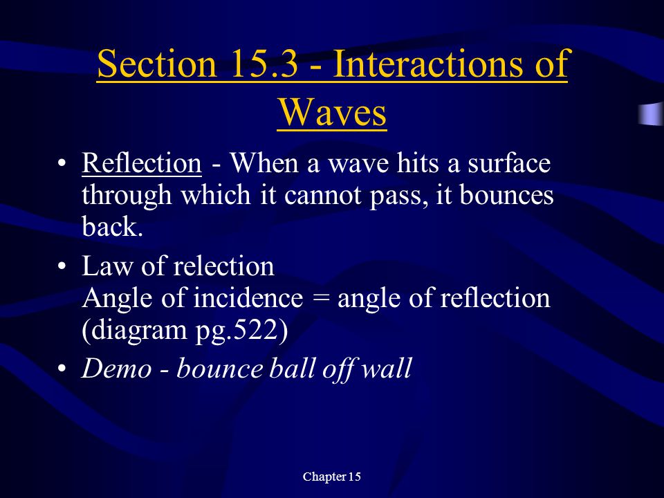 Section Interactions of Waves