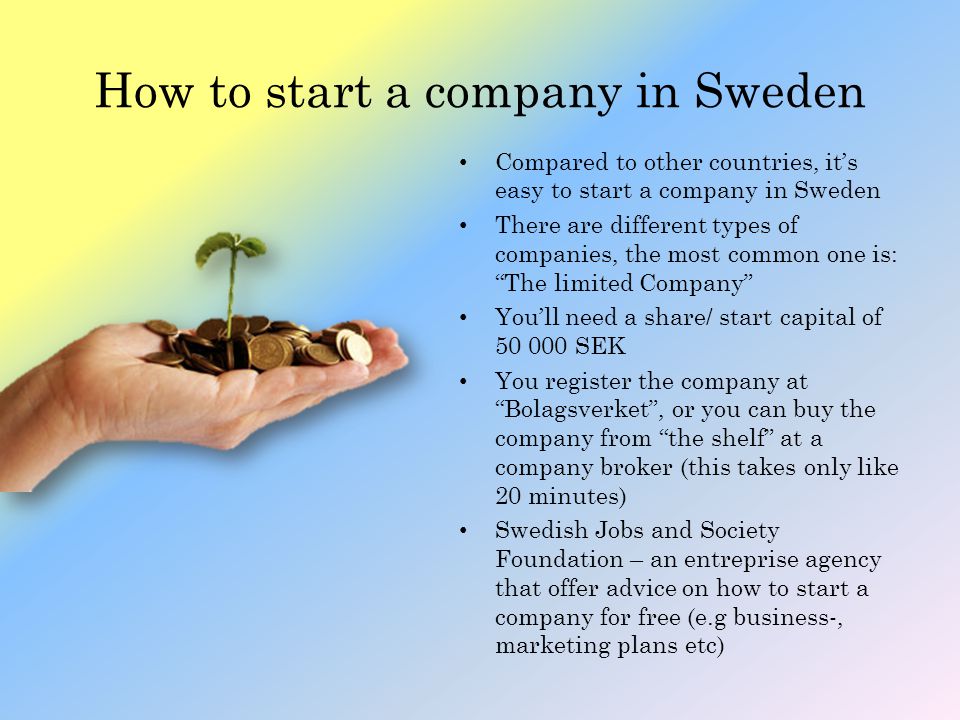 How to start a company in Sweden
