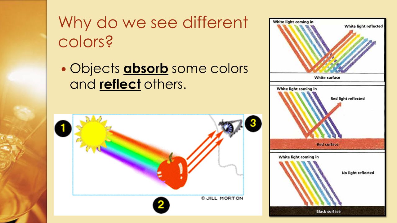 Why do we see different colors