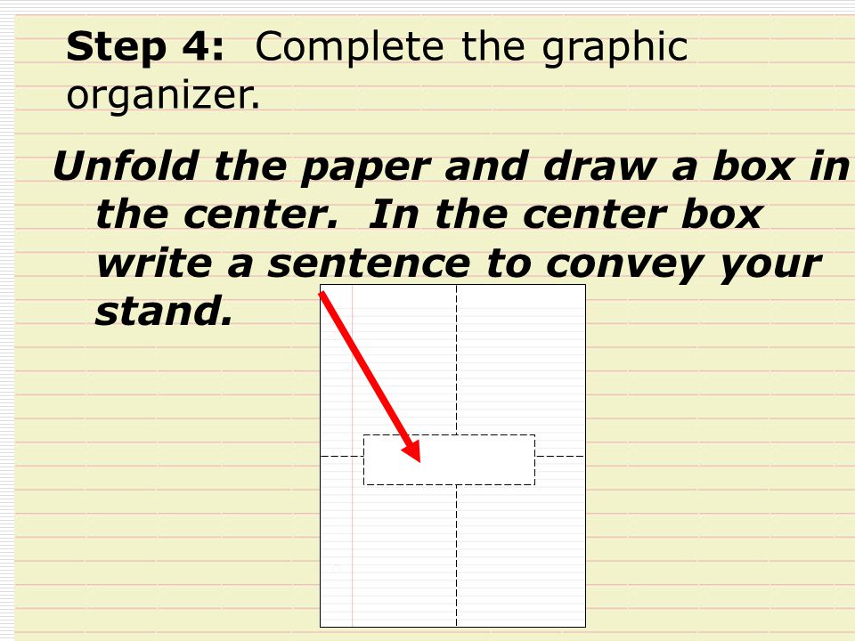Step 4: Complete the graphic organizer.