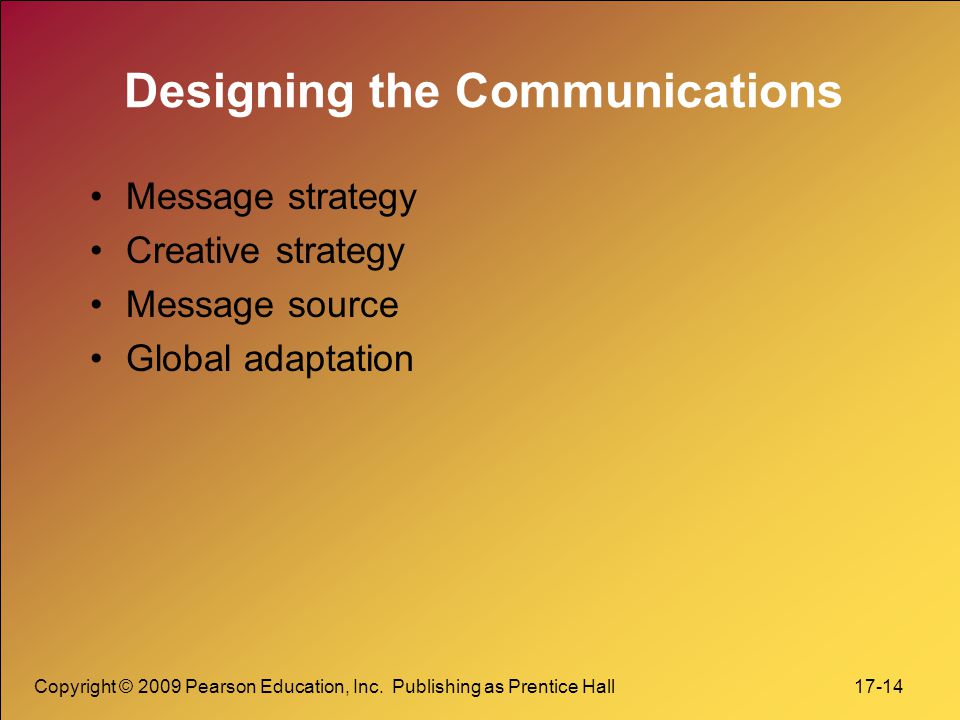 Designing the Communications