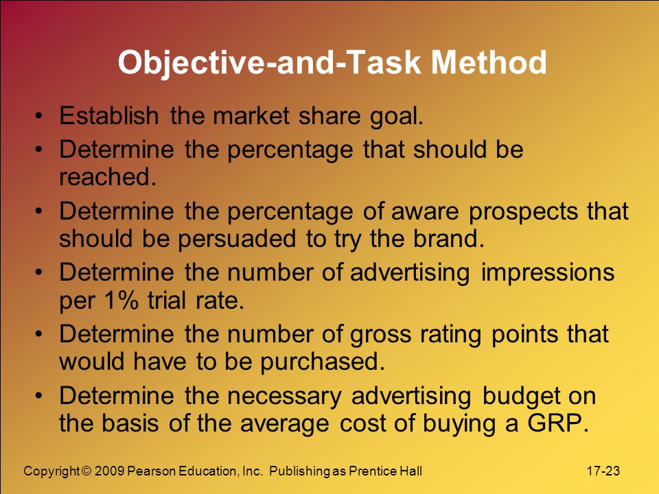 Objective-and-Task Method