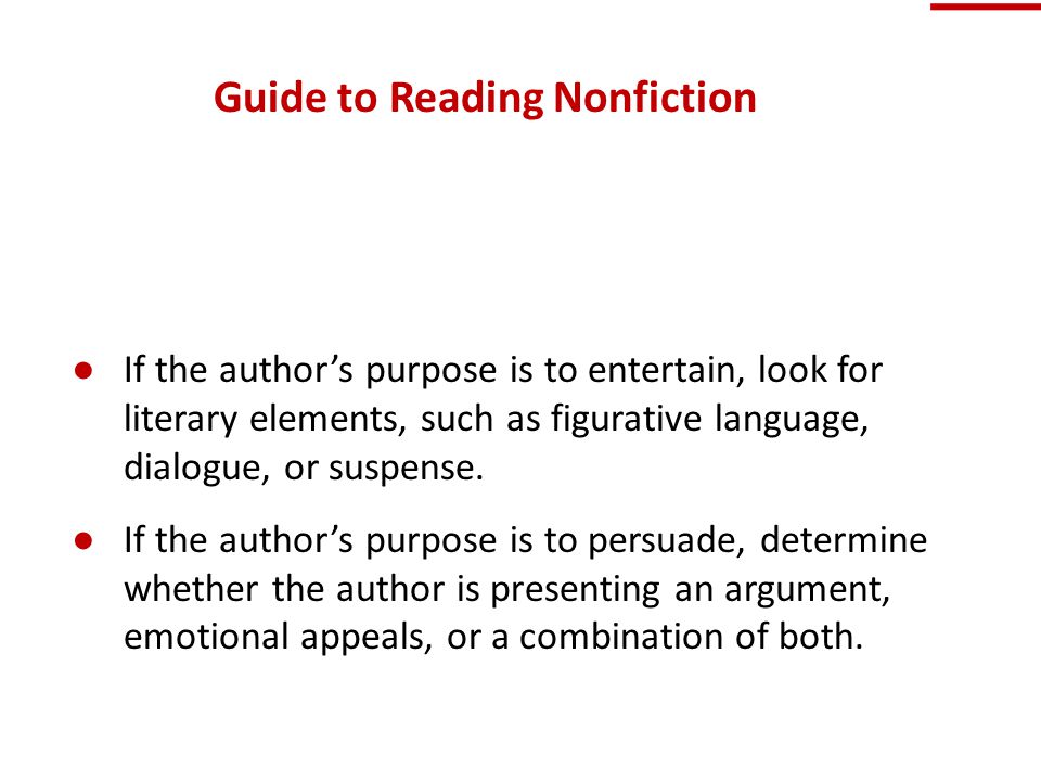 Guide to Reading Nonfiction