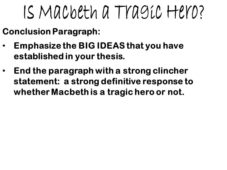 Реферат: Macbeth Tragic Hero Essay Research Paper MacBeth