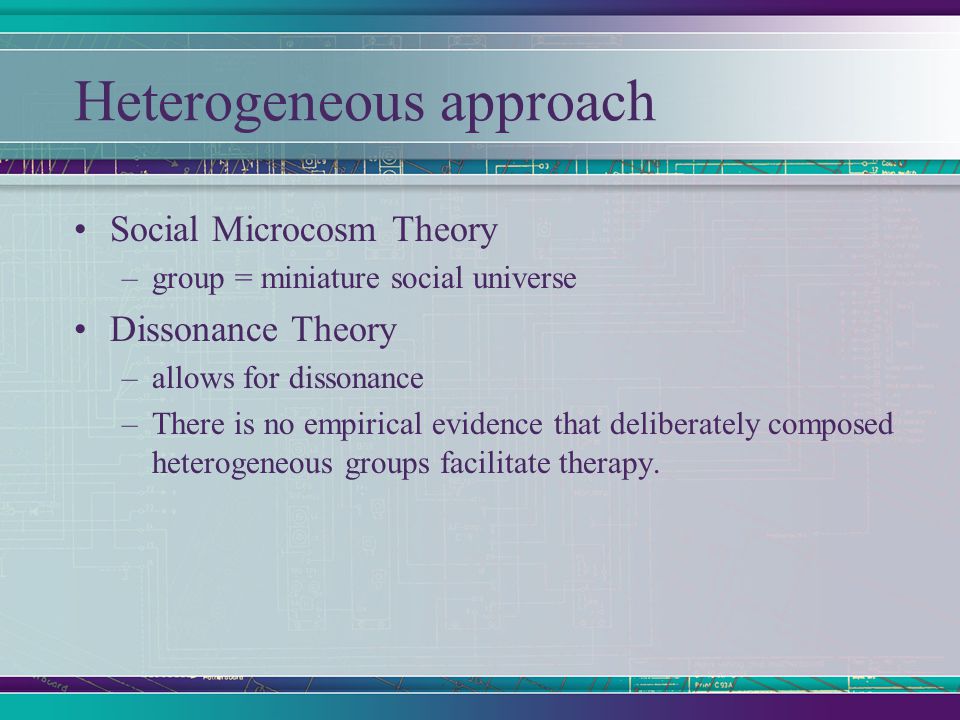 social microcosm in group therapy