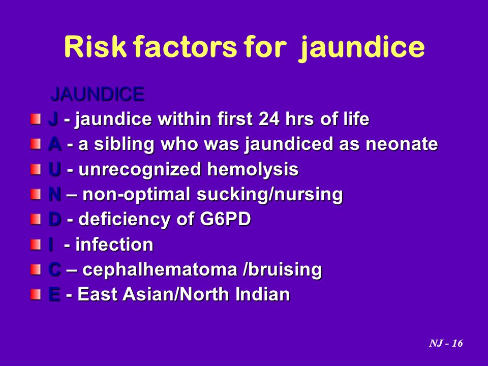 Jaundice Risk Chart