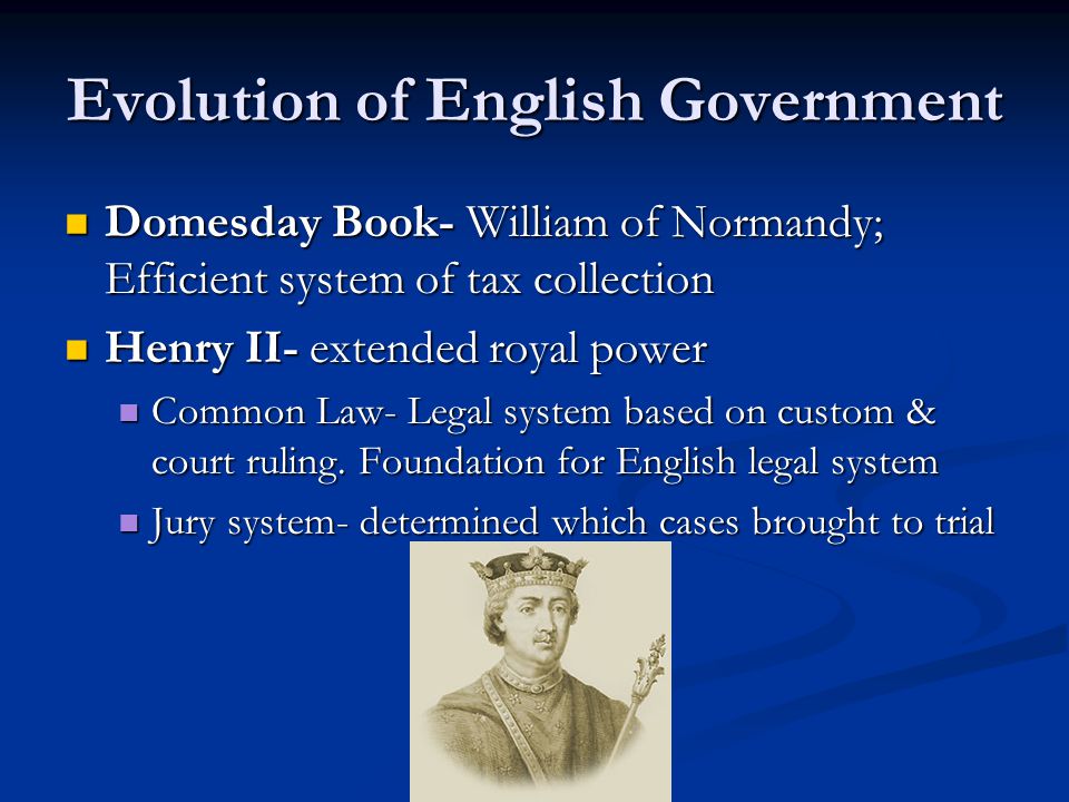 Evolution of English Government