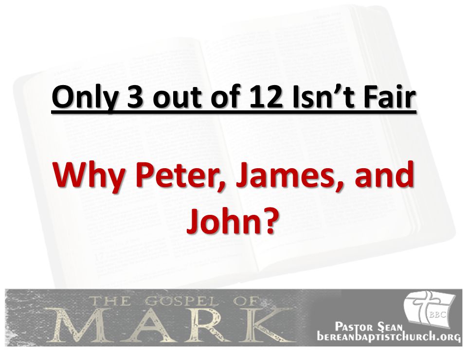 Why Peter, James, and John