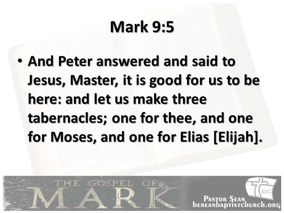 Mark 9:5
