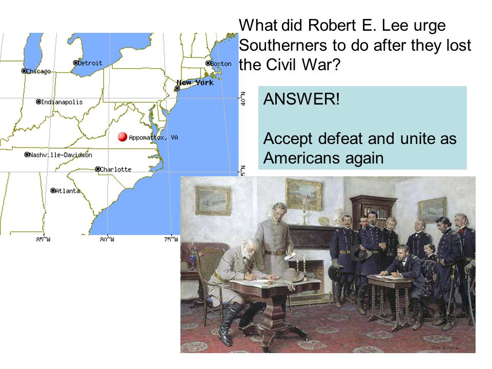 What did Robert E. Lee urge