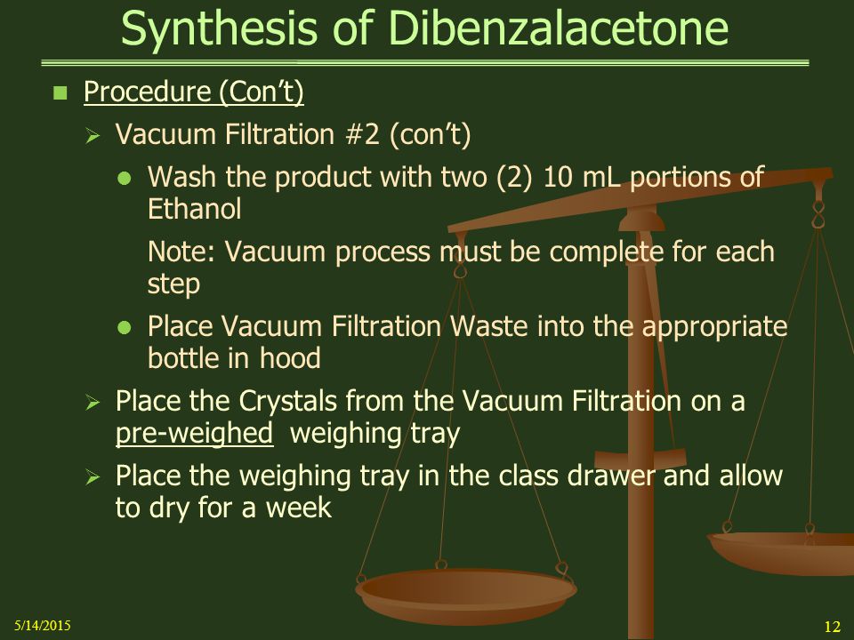 preparation of dibenzalacetone lab report