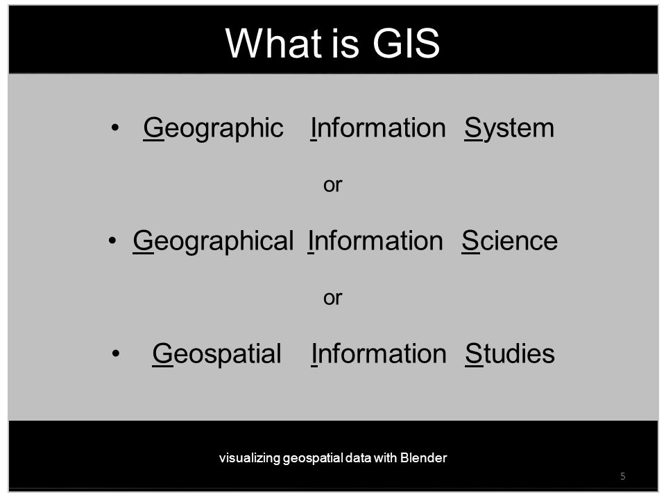 What is GIS Geographic Information System