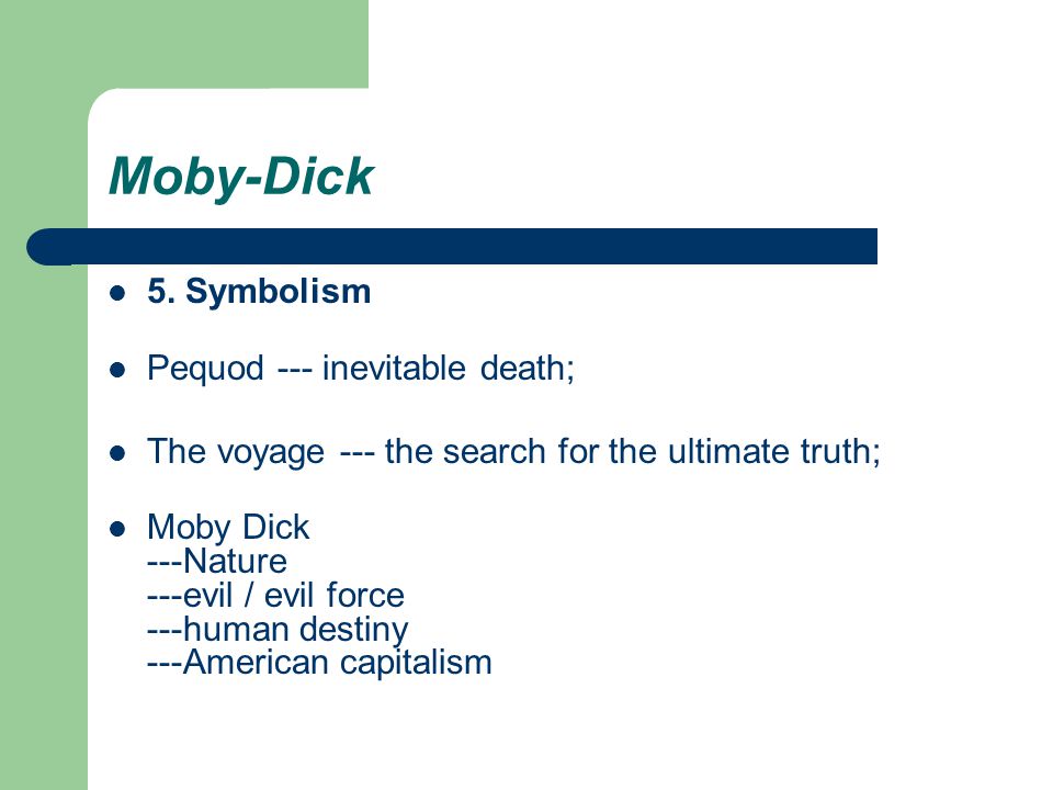 moby dick symbolism