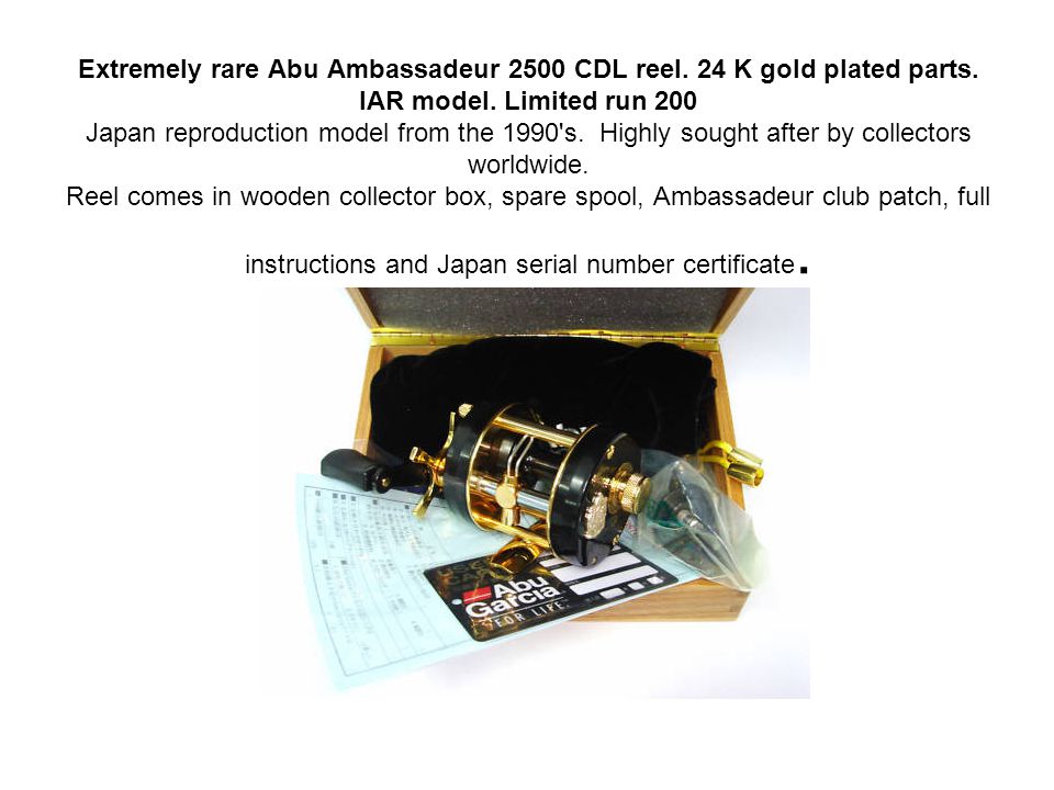 Abu 2500c Limited Edition ゴールド