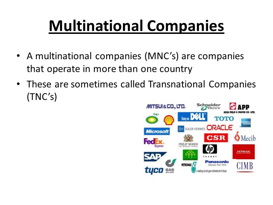 Multinational companies