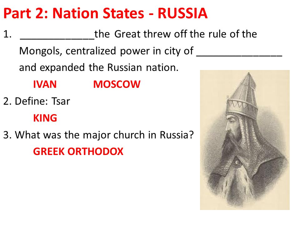 Part 2: Nation States - RUSSIA
