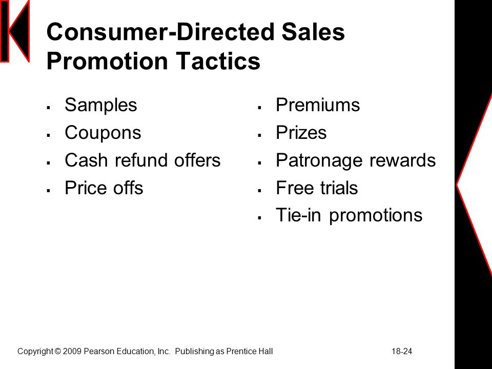 Consumer-Directed Sales Promotion Tactics