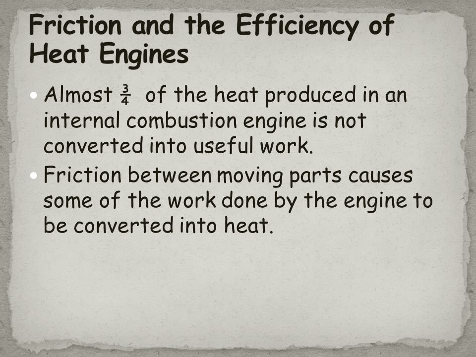Friction and the Efficiency of Heat Engines