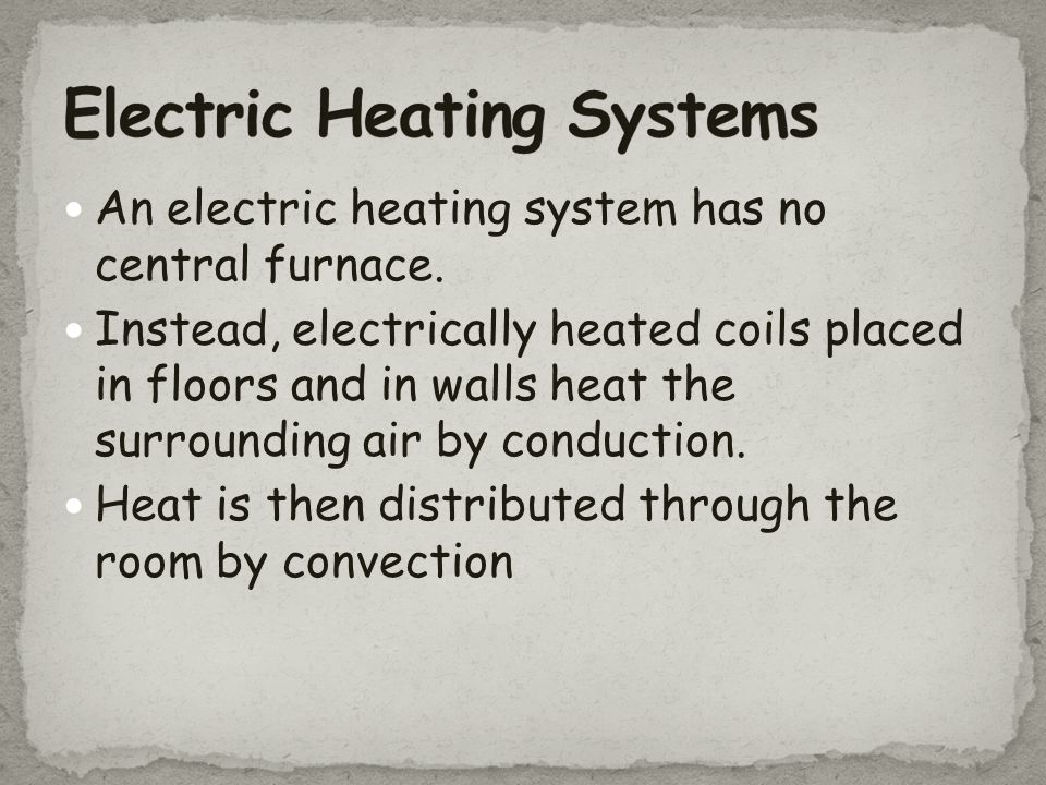 Electric Heating Systems