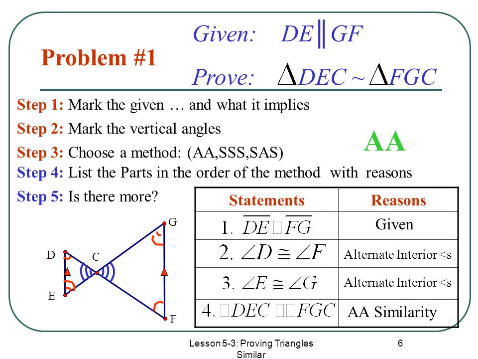 Proving Triangles Similar Ppt Download