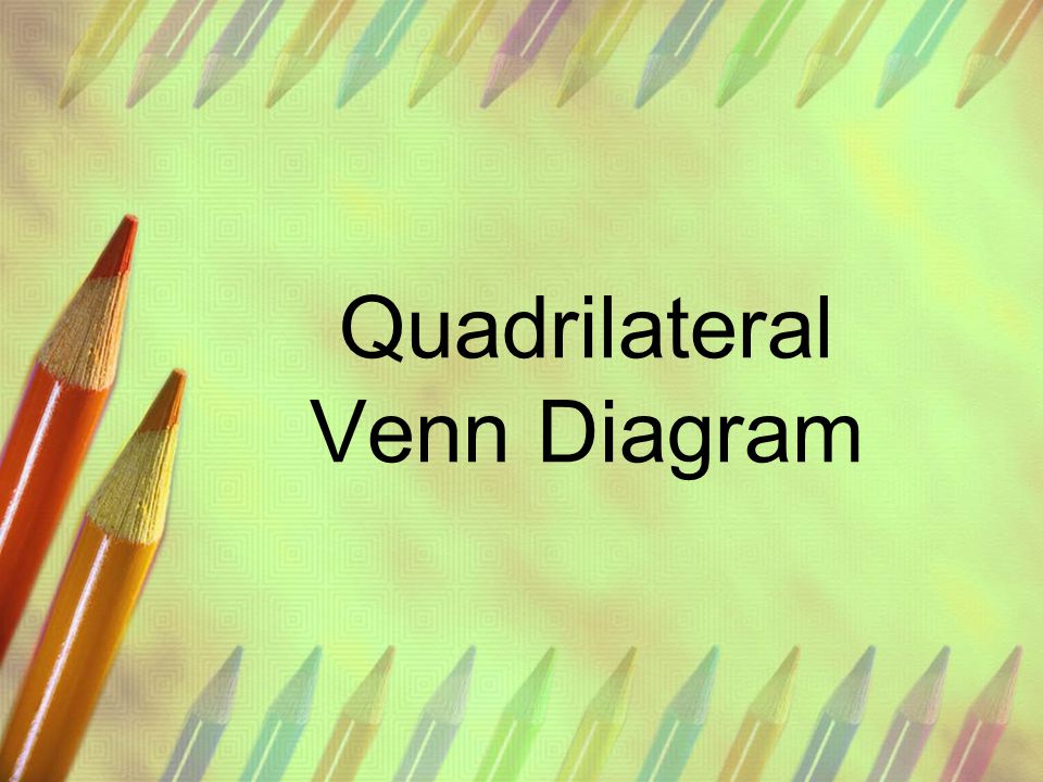 Quadrilateral Venn Diagram